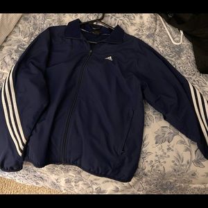 Adidas vintage nylon navy blue jacket like new size medium